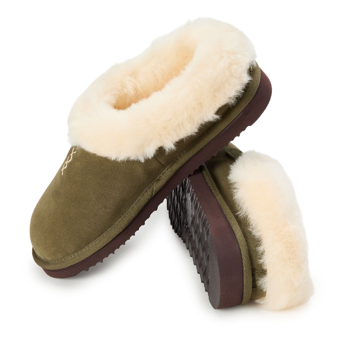 Women's Fireside by Dearfoams Adelaide Genuine Shearling Clog Slipper - Water Resistant - US 7296