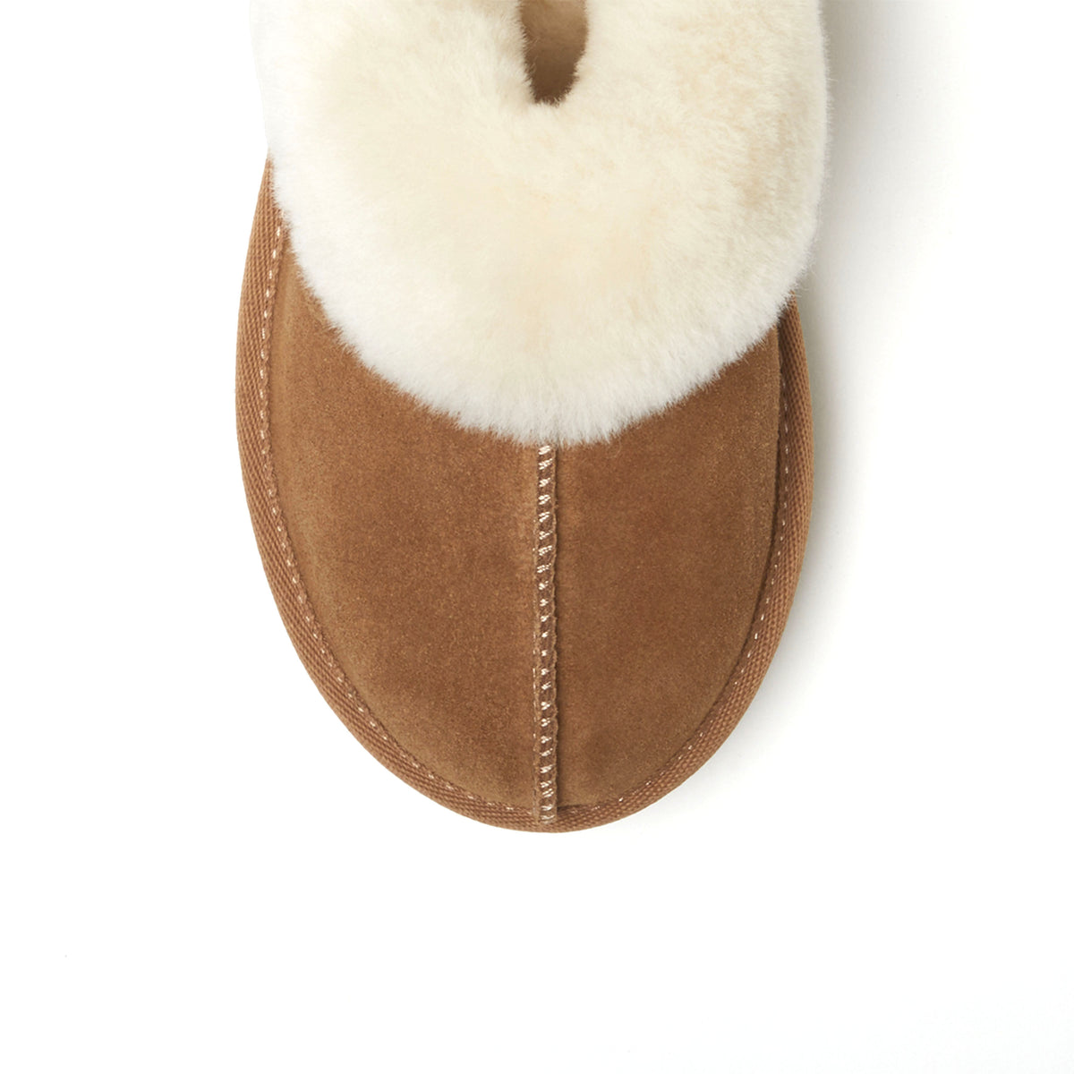 Women's Fireside by Dearfoams Melton Genuine Shearling Platform Scuff - US 2758