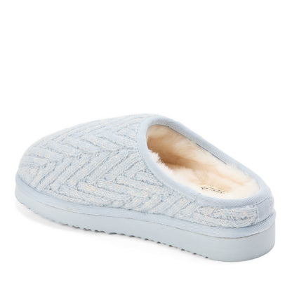 Women's Fireside by Dearfoams Greta Knit Shearling - US 9944