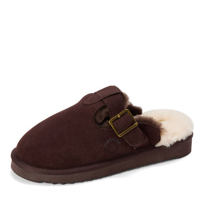 Women's Fireside by Dearfoams Maitland Genuine Shearling Scuff - US 9251