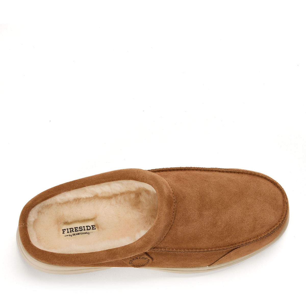 Men's Fireside by Dearfoams Lithgow Genuine Shearling Clog - US 0363