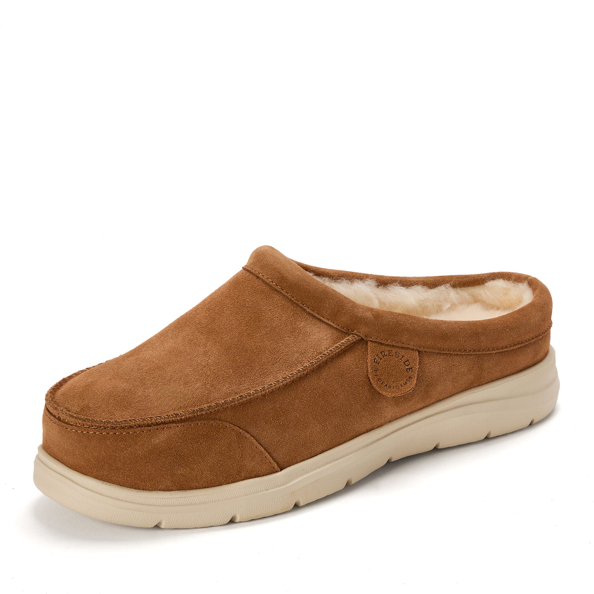 Men's Fireside by Dearfoams Lithgow Genuine Shearling Clog - US 0363